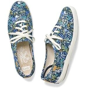 Keds x Rifle Paper Co Floral Print Lace Up Canvas Sneakers- Size 8